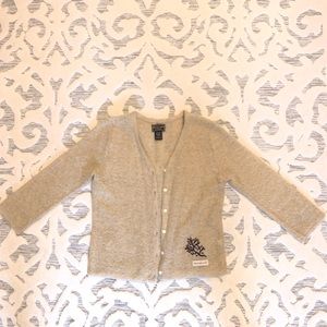 Vintage Abercrombie & Fitch 3/4 Sleeve Cardigan